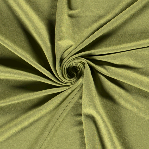 ECOVERO™ French Terry fabric Unicolour Green