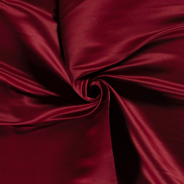 Satin Duchesse tissu Bordeaux 