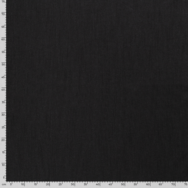 Denim Stretch fabric Unicolour Black