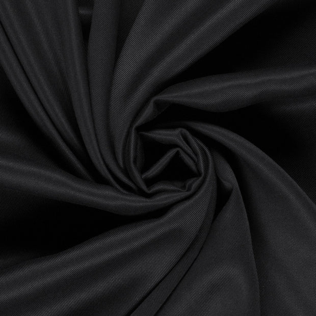 TENCEL™ Lyocell Sergé tissu Unicolore Noir