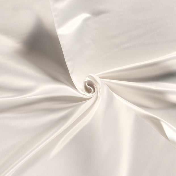 Satin Duchesse tissu Blanc cassé 