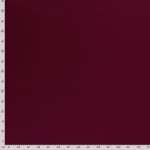Twill fabric Unicolour Bordeaux