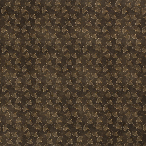 Panama BCI Cotton fabric Brown matte 