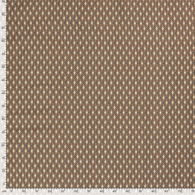 Bengaline tissu Abstrait Gris taupe