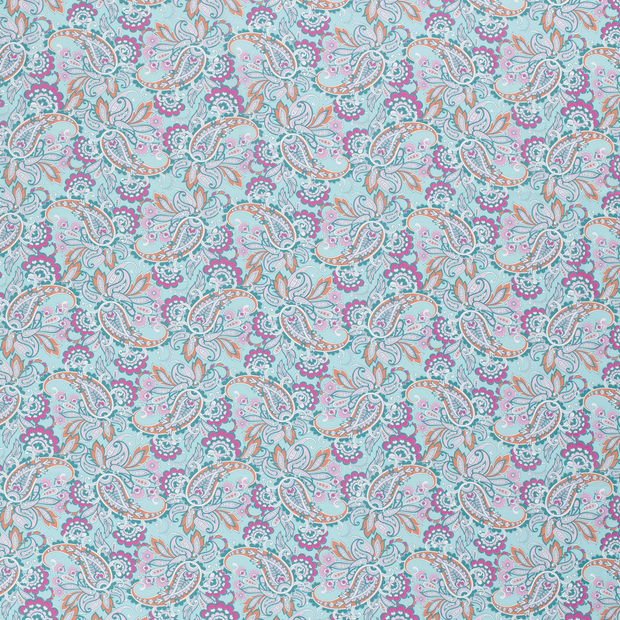 Cotton Poplin fabric Mint matte 