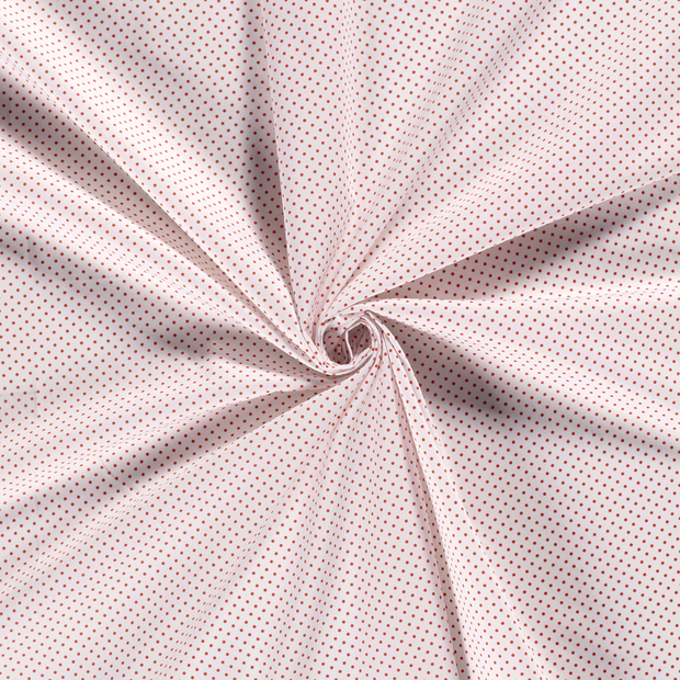 Popeline de Coton tissu Blanc imprimé 