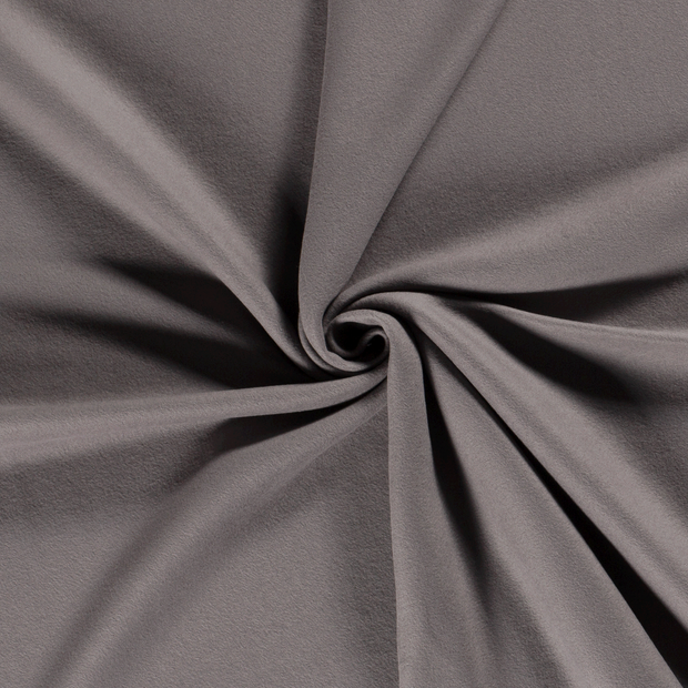 Cotton Fleece fabric Dark Grey brushed 