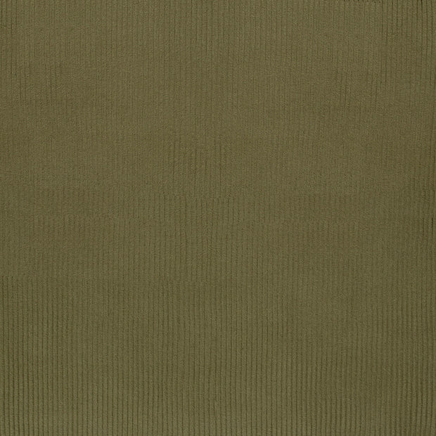Rib Jersey fabrik Khaki-Grün matt 