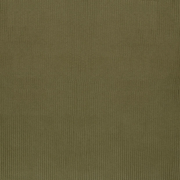 Rib Jersey fabric Khaki Green matte 