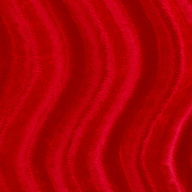 Velours fabric Unicolour Red