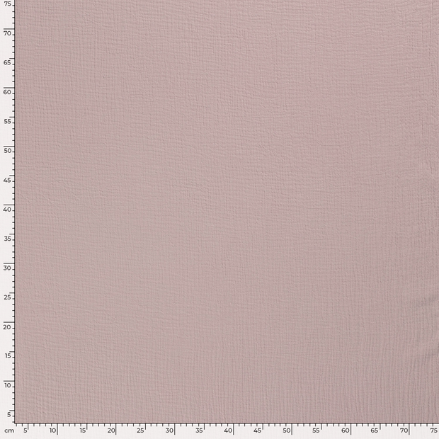 Muslin fabric Unicolour Old Pink