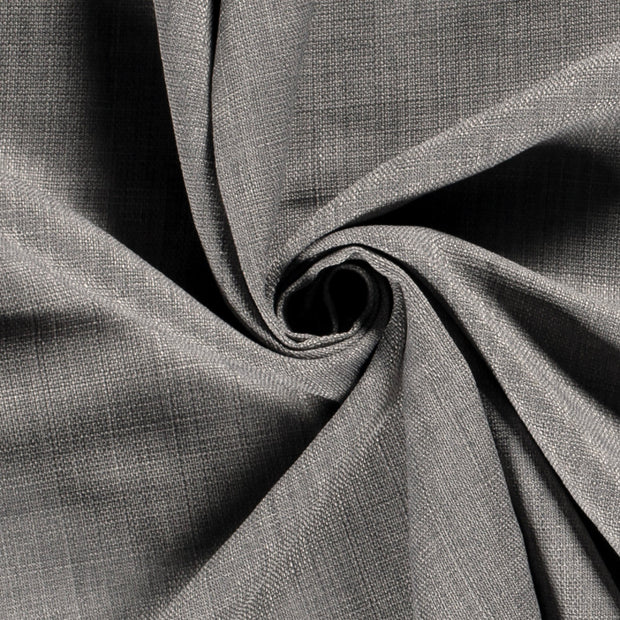 Linen Look fabric Unicolour Grey