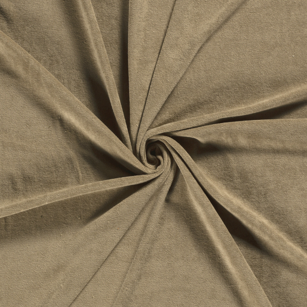 Stretch terry fabric Beige 