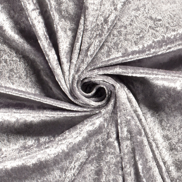 Velours fabric Unicolour Light Grey
