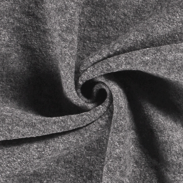 Wool Boucle fabric Unicolour Grey