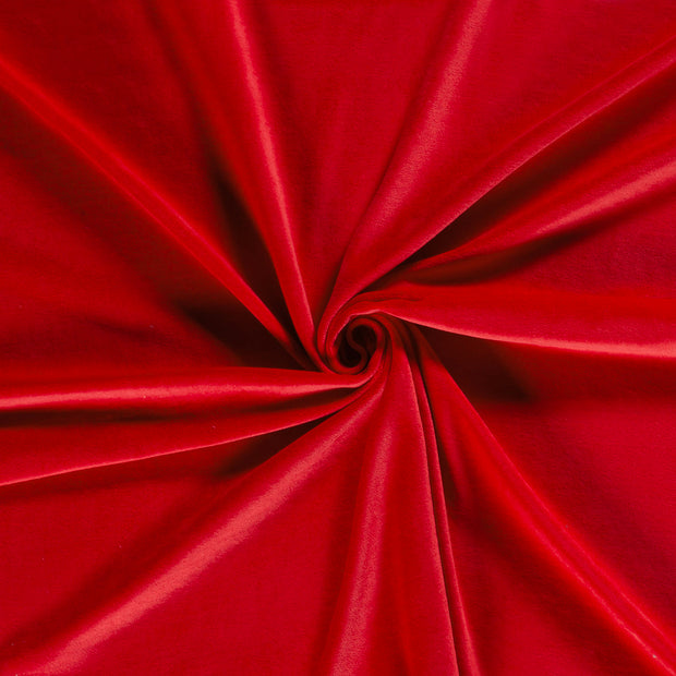 Nicky velours fabric Red 