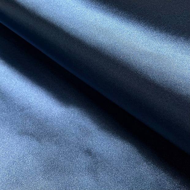 Satin Stretch fabric Unicolour Navy