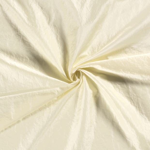 Taffeta fabric Off White crushed 
