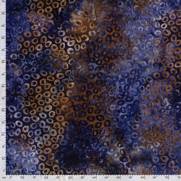 Burnout Jacquard fabric Tie Dye Navy