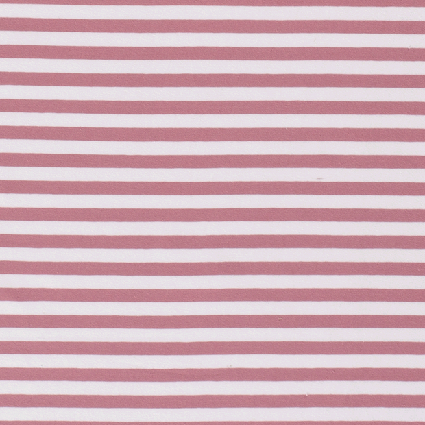 Cotton Jersey Yarn Dyed fabric Stripes Old Pink