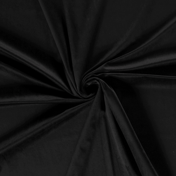 Velours tissu Noir 
