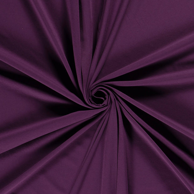 Cotton Jersey fabric Aubergine 