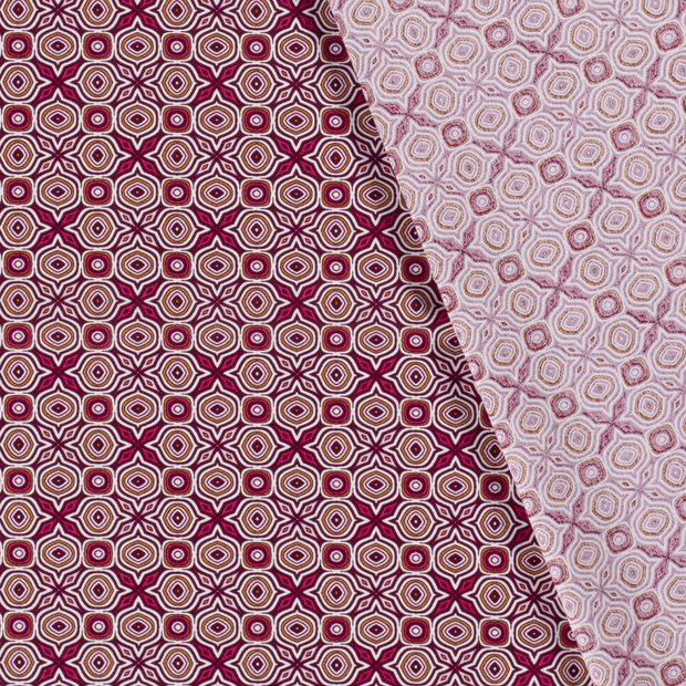 Cotton Poplin fabric Abstract printed 