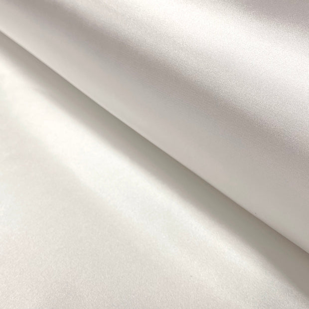 Satin Stretch fabric Unicolour Off White