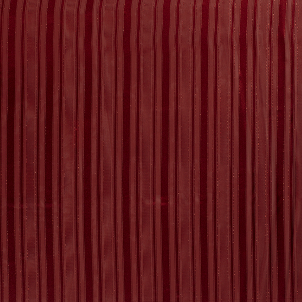 Chiffon Damast fabric Red semi-transparent 