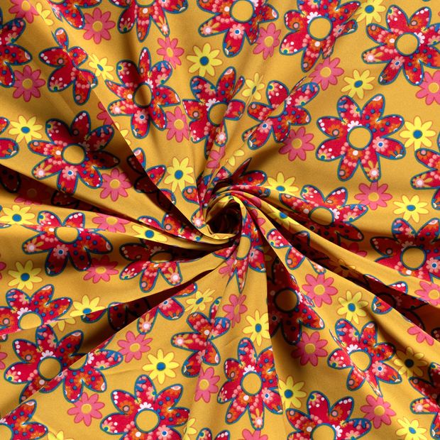 Burlington tissu Orange imprimé 