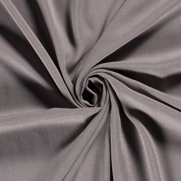 Borken Crepe fabric Unicolour Light Grey