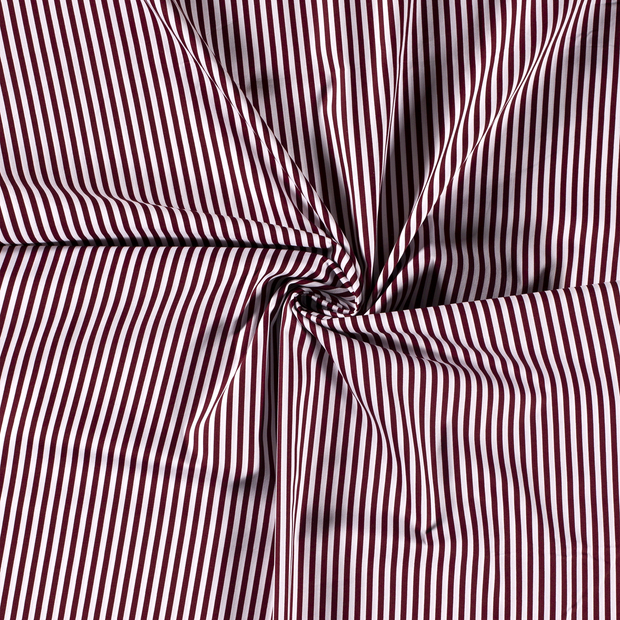 Cotton Poplin fabric Bordeaux printed 