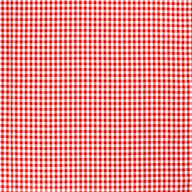 Popeline de Coton Fil Teint tissu Rouge mat 