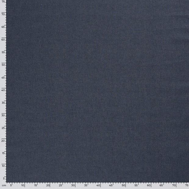 Denim fabric Unicolour Indigo