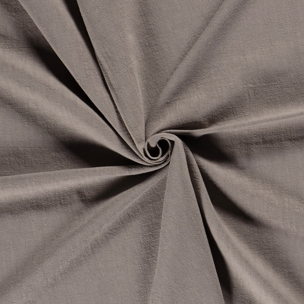 Ramie Linen fabric Dark Grey stone washed 