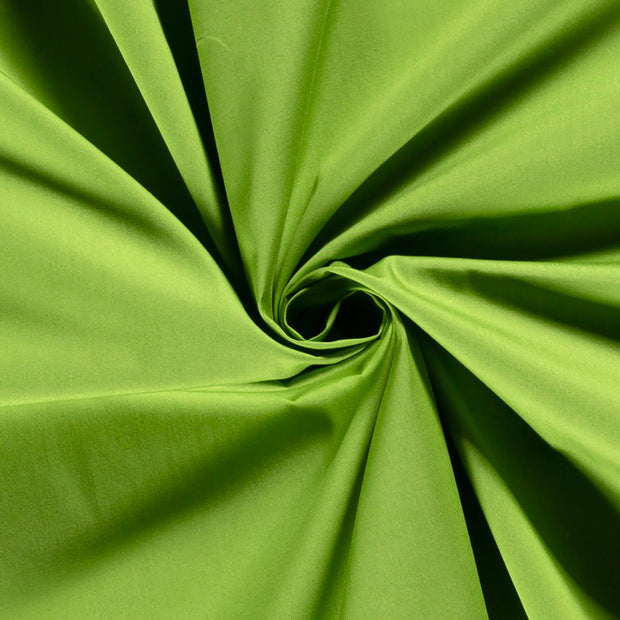 Popeline de Coton tissu Unicolore Vert Citron
