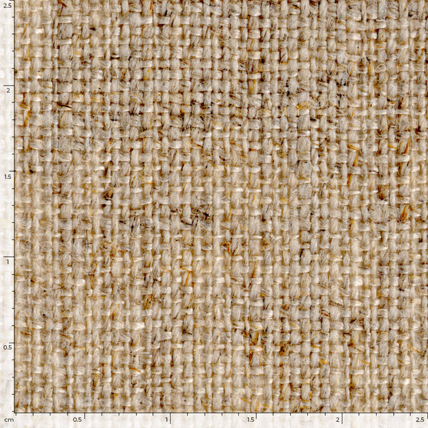 Linen fabric Unicolour Beige