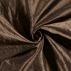 Taffetas froissé Unicolore Marron taupe