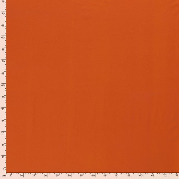Jersey de Coton tissu Unicolore Orange