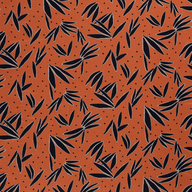 Viscose Jersey fabric Orange matte 