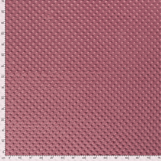 Minky fabric Unicolour Old Pink