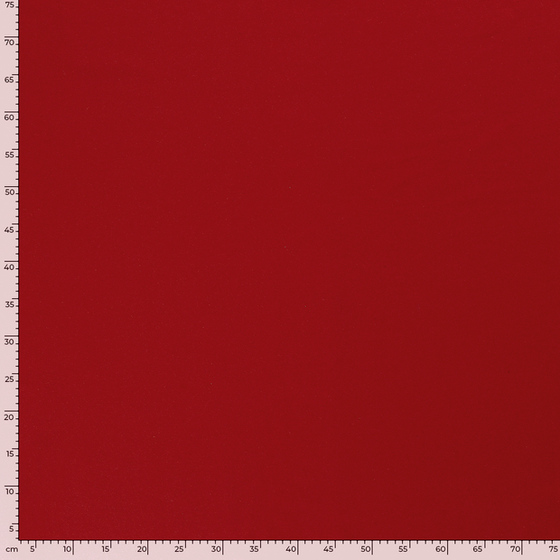 French Terry tissu Unicolore Rouge