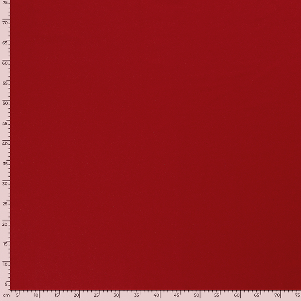 French Terry fabric Unicolour Red