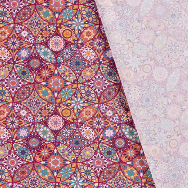 Cotton Poplin fabric Abstract printed 