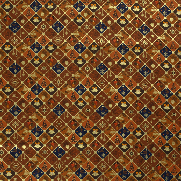 Katoen Poplin stof Brique 
