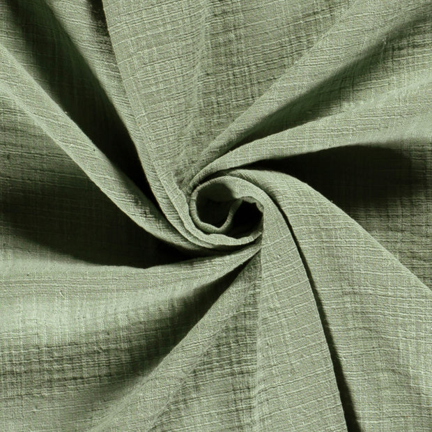 Muslin fabric Unicolour Dark Mint