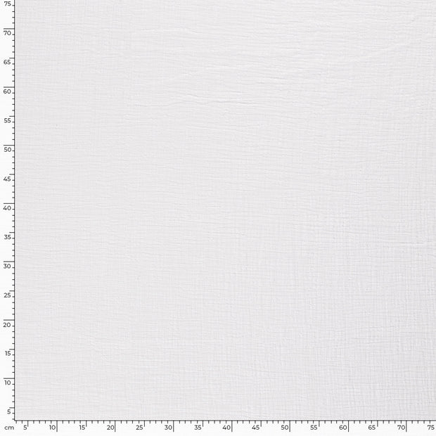 Muslin fabric Unicolour Optical White