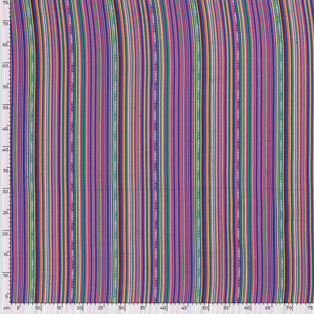 Jacquard tissu rayures Multicolore