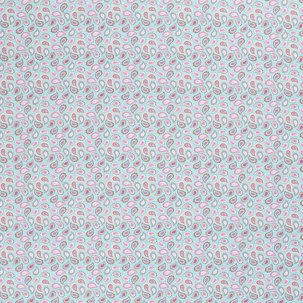 Cotton Poplin fabric Mint matte 