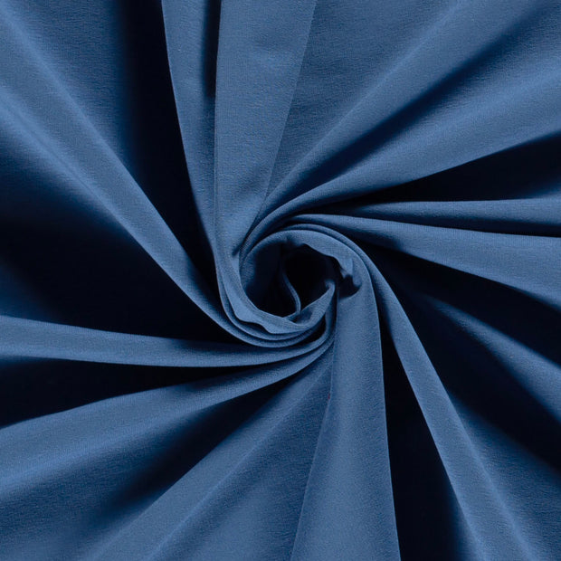 French Terry fabric Unicolour Indigo
